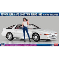 SP614 1/24 トヨタ スープラ A70 2.0GTツインターボ 1990 w/ガールズフィギュア