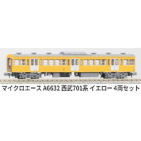 A6632 西武701系 イエロー 4両セット
