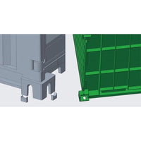 車NEXT-1001 1/24 車NEXTシリーズ №1001 20ft コンテナ(グリーン)