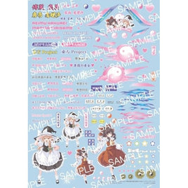Dup-102 ディテールアップシリーズNo.101 東方Project 博麗 霊夢/霧雨 魔理沙 汎用キャラクターデカール Vol.2