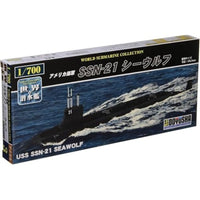 1/700 世界の潜水艦 3.アメリカ海軍 SSN-21 シーウルフ プラモデル 再販