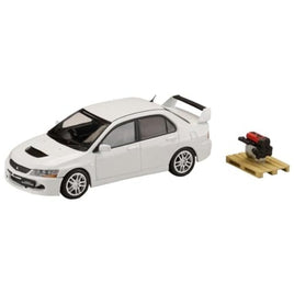 HJ645054W HJ64 1/64 Mitsubishiランサーエボリューション 9 GSR エンジンディスプレイモデル付き ホワイトソリッド