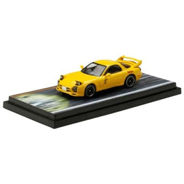 HJ643007BDY HJ64 1/64 Mazda RX-7(FD3S)RED SUNS / 頭文字D with 藤原 拓海 高橋 啓介ドライバーフィギュア付き