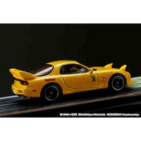 HJ643007BDY HJ64 1/64 Mazda RX-7(FD3S)RED SUNS / 頭文字D with 藤原 拓海 高橋 啓介ドライバーフィギュア付き