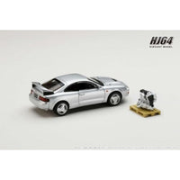 HJ641064AS HJ64 1/64 Toyota セリカ GT-FOUR WRC Edition (ST205) エンジンディスプレイモデル付き シルバー