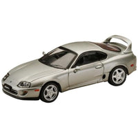 HJ642042S HJ64 1/64 Toyota スープラ RZ (JZA80)  アクティブスポイラーパーツ付き シルバーメタリックグラファイト
