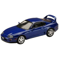 HJ642042BL HJ64 1/64 Toyota スープラ RZ (JZA80)  アクティブスポイラーパーツ付き ブルーマイカメタリック
