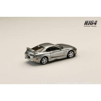 HJ643042S HJ64 1/64 Toyota スープラ RZ (JZA80) 純正オプション装着車 アクティブスポイラーパーツ付き シルバーメタリックグラファイト