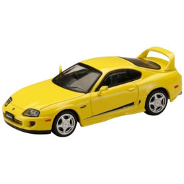 HJ643042Y HJ64 1/64 Toyota スープラ RZ (JZA80) 純正オプション装着車 アクティブスポイラーパーツ付き スーパーブライトイエロー