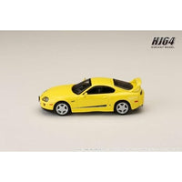 HJ643042Y HJ64 1/64 Toyota スープラ RZ (JZA80) 純正オプション装着車 アクティブスポイラーパーツ付き スーパーブライトイエロー