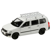 HJ642062W HJ64 1/64 Toyota プロボックス カスタムバージョン / ルーフキャリア付きホワイト