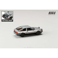HJ641052ASB HJ64 1/64 Toyota スプリンター トレノ GT APEX (AE86) JDM Style シルバー/ブラック