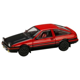 HJ641052BRB HJ64 1/64 Toyota スプリンター トレノ GT APEX (AE86) JDM Style カーボンボンネット レッド/ブラック