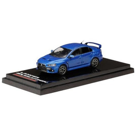 HJ642053ABL HJ64 1/64 三菱ランサーエボリューションⅩ FINAL EDITION エンジンディスプレイモデル付き ライトニングブルーマイカ