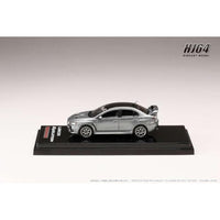 HJ642053CGM HJ64 1/64 三菱ランサーエボリューション Ⅹ FINAL EDITION エンジンディスプレイモデル付き チタニウムグレーメタリック/ブラックル