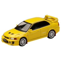 HJ642032AY HJ64 1/64 Mitsubishiランサー GSR エボリューション 5 (CP9A) 1998 マッドフラップ付き ダンデライオンイエロー