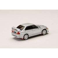 HJ642032AS HJ64 1/64 Mitsubishiランサー GSR エボリューション 5 (CP9A) 1998 マッドフラップ付き サテライトシルバー