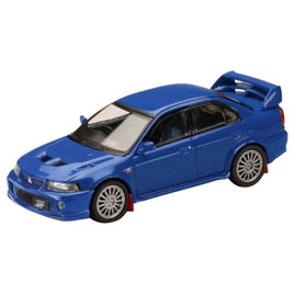 HJ642033ABL HJ64 1/64 Mitsubishi ランサー GSR エボリューション 6 (CP9A) 1999 マッドフラップ付き ランスブルー