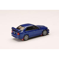HJ642033ABLP HJ64 1/64 Mitsubishi ランサー GSR エボリューション 6 (CP9A) 1999 マッドフラップ付き アイセルブルー