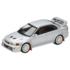 HJ642033BS HJ64 1/64 三菱 ランサー GSR エボリューション 6 (T.M.E) (CP9A) 2000 マッドフラップ付き サテライトシルバーメタリック