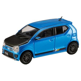 HJ641070CBL HJ64 1/64 スズキ アルト ワークス (HA36S) カーボンボンネット カスタムバージョン ブリスクブルーメタリック