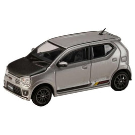 HJ641070CS HJ64 1/64 スズキ アルト ワークス (HA36S) カーボンボンネット カスタムバージョン スチールシルバーメタリック