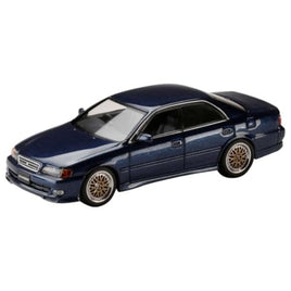 HJ644072DBL HJ64 1/64 トヨタ チェイサー TOURER V (JZX100) 1998 / JDM STYLE ダークブルーマイカ