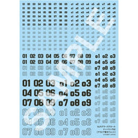 HJM004D6 HJモデラーズデカール ナンバリング02[ブラック]