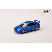 HJ641079FBL HJ64 1/64 スバル インプレッサ PURE SPORTS COUPE WRX type R STi Version V Limited (GC8) ソニックブルー