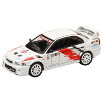 HJ643033RA HJ64 1/64 三菱 LANCER RS EVOLUTION 6 (CP9A)  2000 RALLIART ホワイト