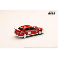 HJ643033RC HJ64 1/64 三菱 LANCER RS EVOLUTION 6 (CP9A)  2000 RALLIART ホワイト/レッド
