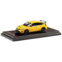 HJ645063Y HJ64 1/64 Honda CIVIC TYPE R (FL5) RACING BLACK Package / 純正オプションパーツ装着車 イエロー(カスタムカラ