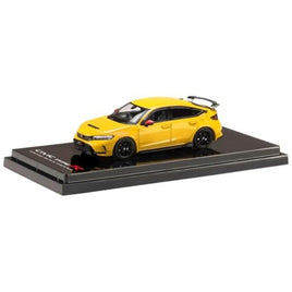 HJ645063Y HJ64 1/64 Honda CIVIC TYPE R (FL5) RACING BLACK Package / 純正オプションパーツ装着車 イエロー(カスタムカラ