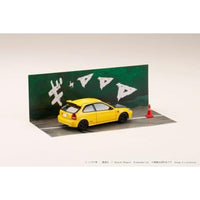 HJDMD007 HJ64 1/64 Honda CIVIC (EK9) 東堂塾 / 頭文字D 舘 智幸 VS 藤原 拓海