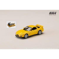 HJ647007AY HJ64 1/64 マツダ RX-7(FD3S)  TYPE R Bathurst R  エンジンディスプレイモデル付 サンバーストイエロー