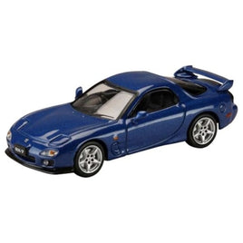 HJ647007BBL HJ64 1/64 マツダ RX-7(FD3S)  TYPE R Bathurst  エンジンディスプレイモデル付 イノセントブルーマイカ