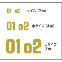 HJM004D7 HJモデラーズデカール ナンバリング02[ミラーゴールド]