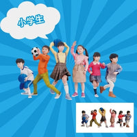 55-0130 ジオラマ人形3Dカラー 1/150 小学生 6F