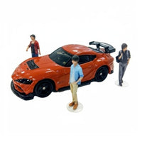 55-0240 ジオラマ人形3Dカラー 1/64 男カジュアル 3F