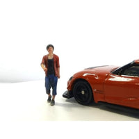 55-0240 ジオラマ人形3Dカラー 1/64 男カジュアル 3F