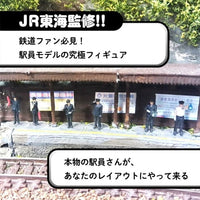 55-1000 ジオラマ人形3Dカラー 1/150 JR東海駅員 男女