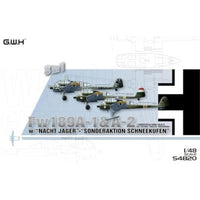 S4820 グレートウォールホビー 1/48 ドイツ空軍Fw189A-1/A-2 偵察機/冬期用スキー装備/夜間戦闘機 3in1(1機入り)