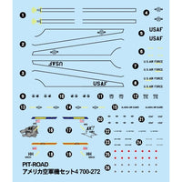 S58SP 1/700 アメリカ空軍機セット4 メタル製 B-66爆撃機 1機付き