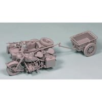L3510 グレートウォールホビー 1/35 WWII ドイツ軍用サイドカー R75(トレーラー2種付き)