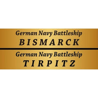 W261NH 1/700 ドイツ海軍 戦艦 ビスマルク(ティルピッツ製作可能) 旗・旗竿・艦名プレートエッチングパーツ付き
