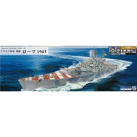 W264NH 1/700 イタリア海軍 戦艦 ローマ 1943 旗・旗竿・艦名プレートエッチングパーツ付き