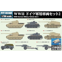 WWII ドイツ軍用車両セット2 ホワイトメタル製 IV号駆逐戦車 2両付き