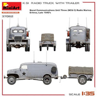 MA37062 ミニアート 1/35 K-51通信トラック トレーラー付
