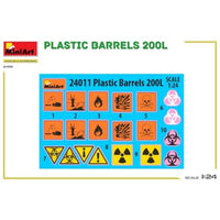 MA24011 ミニアート 1/24 プラスチック樽 200L