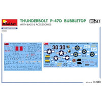MA48018 ミニアート 1/48  P-47Dサンダーボルト バブルトップ w/ベース&アクセサリー ビッグセット